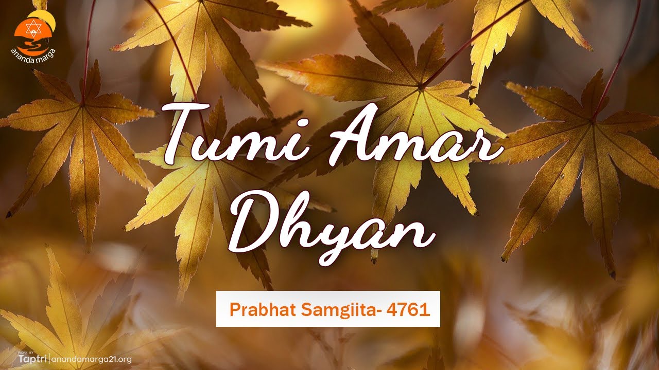 TUMI AMAR DHYAN || Prabhat Samgiita #4761 || Ananda Marga