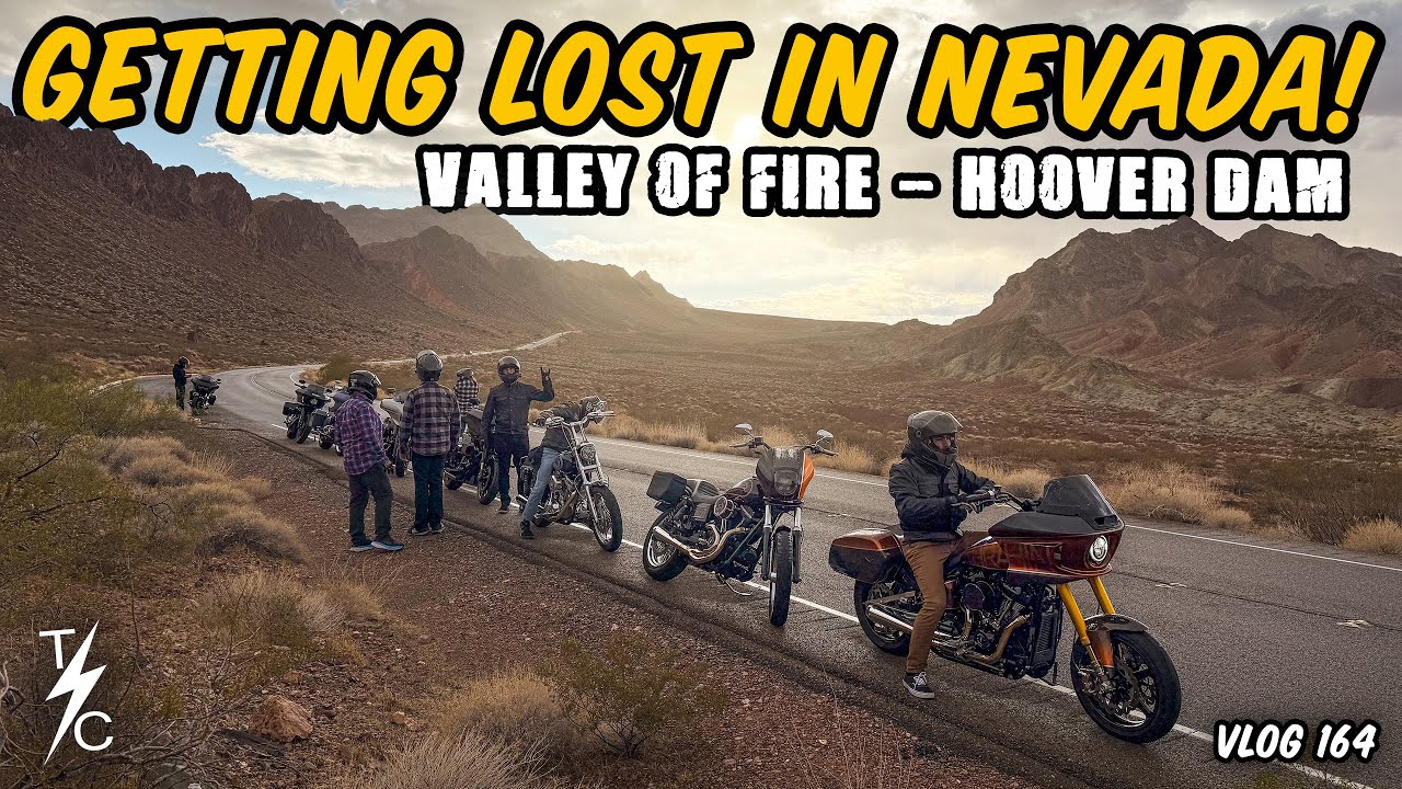 Getting Lost In Nevada! (Riding Valley of Fire & The Hoover Dam) - Vlog 165