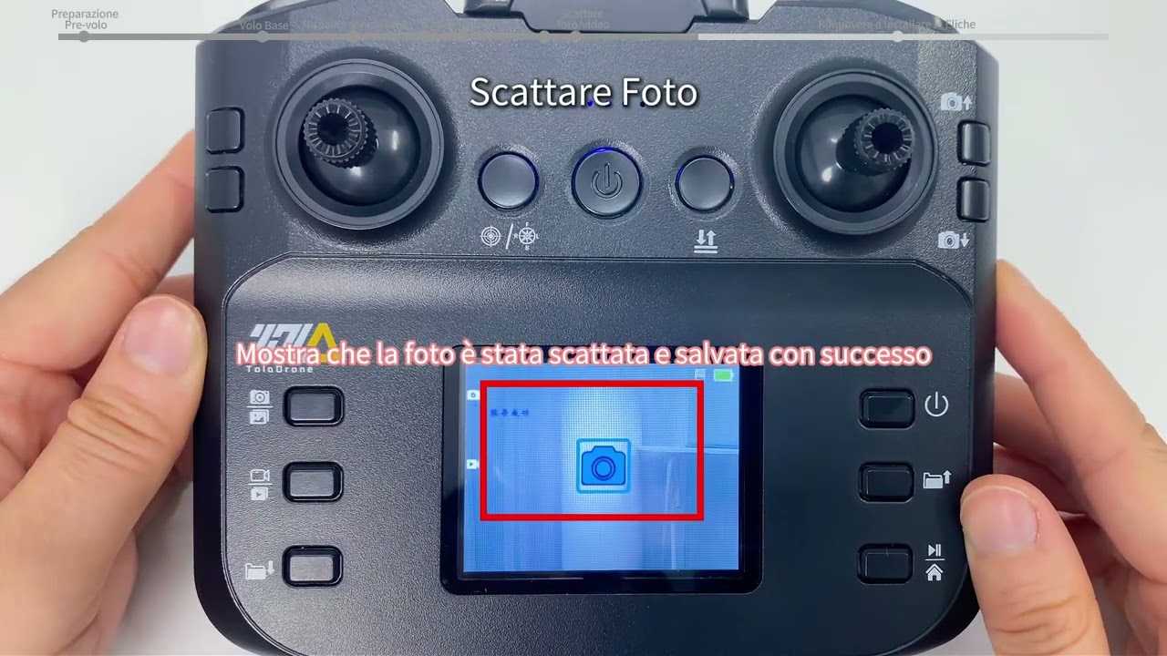 Video sul funzionamento del drone TD12LCD (italiano)
