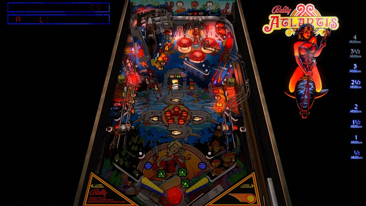 Atlantis (Bally 1989) 2.0.0 - UnclePaulie  - Visual Pinball X -  Three levels and scoring a Jackpot!