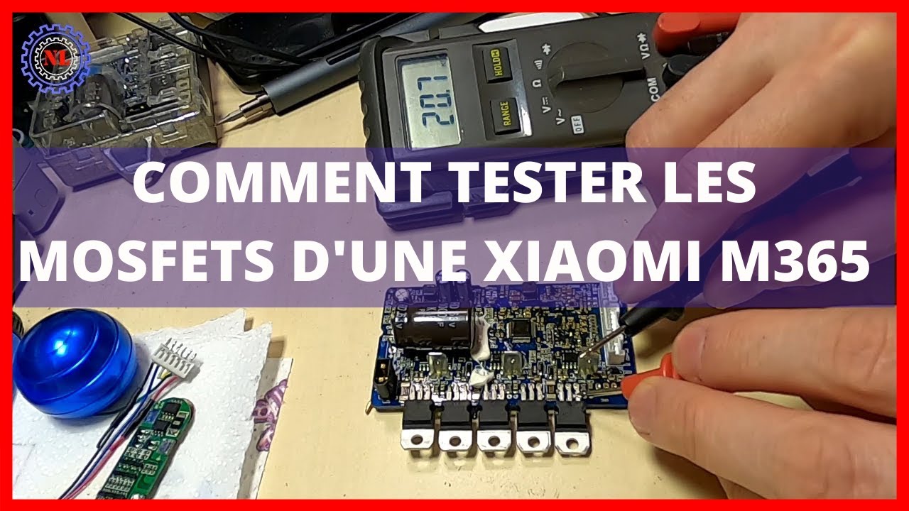 COMMENT TESTER LES MOSFETS DE SON CONTROLEUR / CARTE MERE SUR UNE TROTTINETTE XIAOMI M365 / PRO
