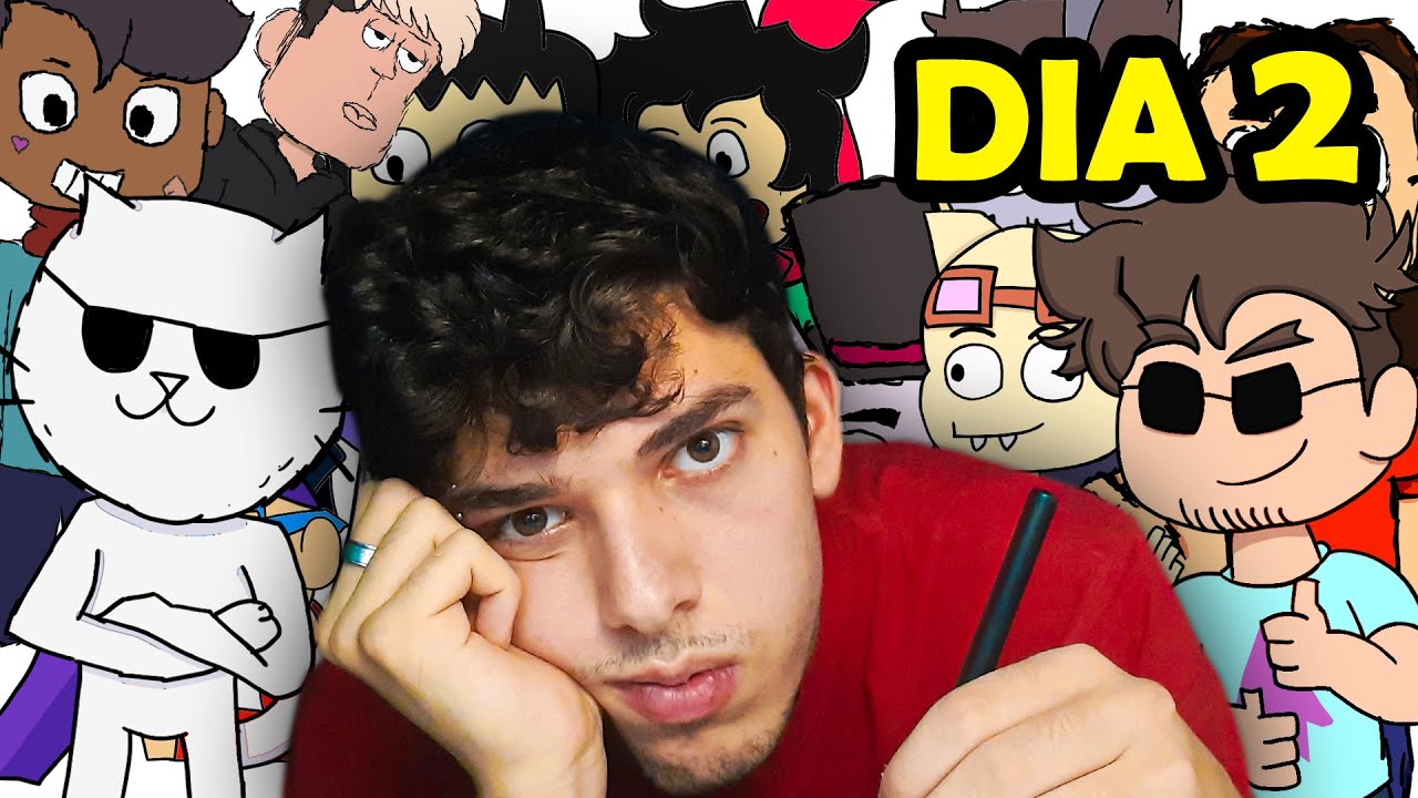 Eu desenhei todos os Youtubers de anima&ccedil;&atilde;o...