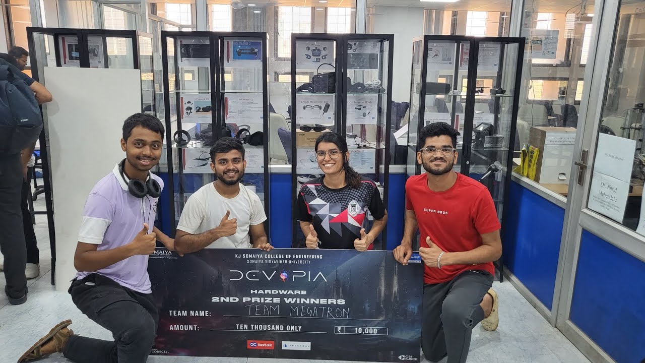 vlog of experience of hardware hackathon of KJSCE and our winning journey 😊✨✨