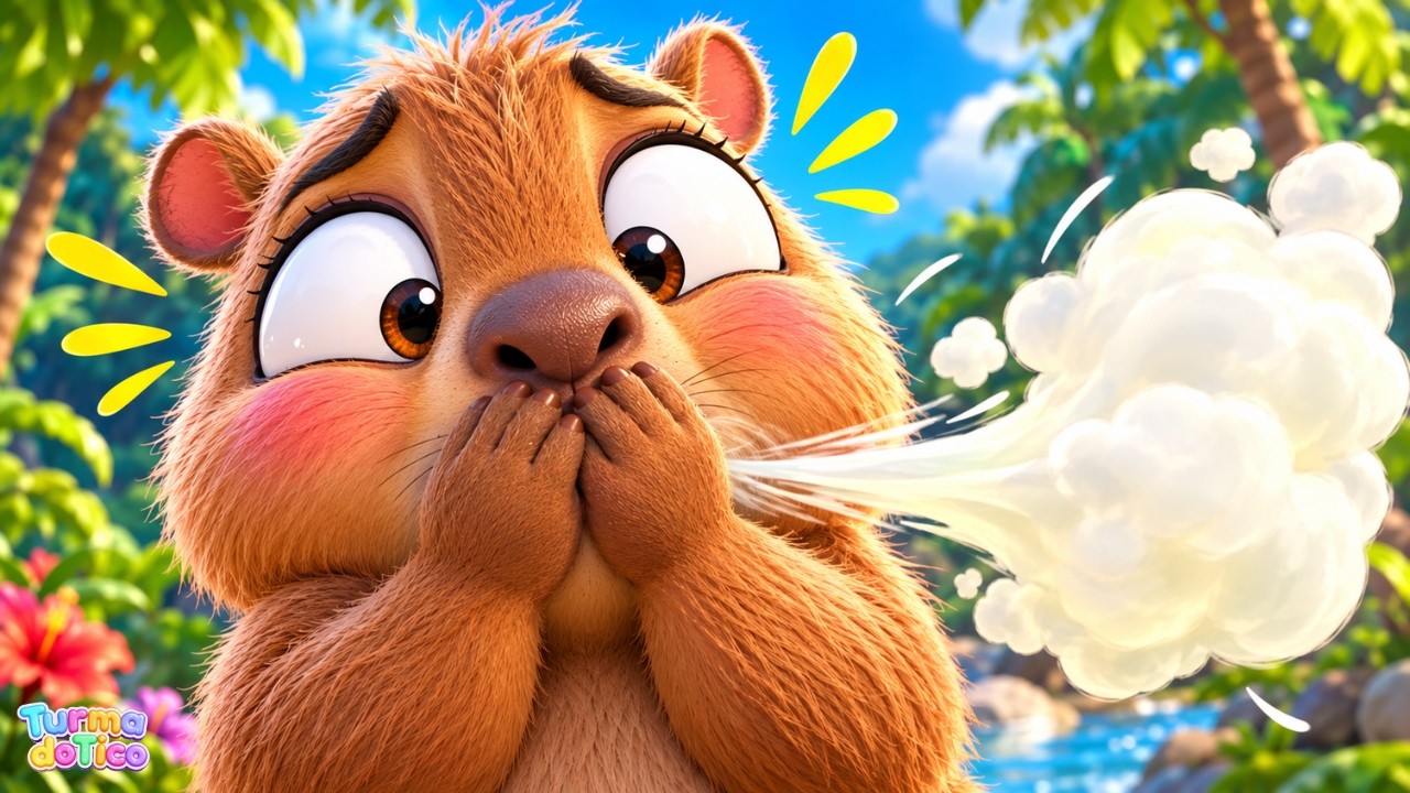 Arroto da Capivara 🦫🎵 | Música Infantil Divertida da Camila | Turma do Tico