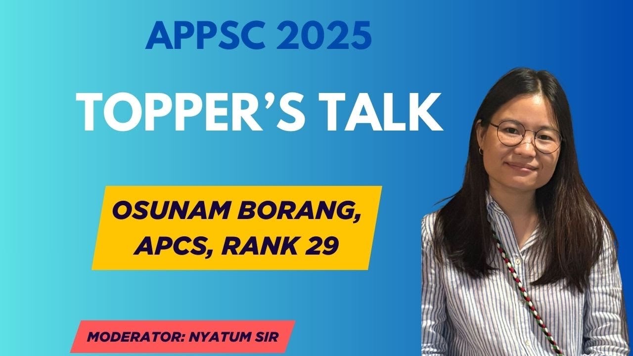 APPSC TOPPER OSUNAM BORANG, RANK 29