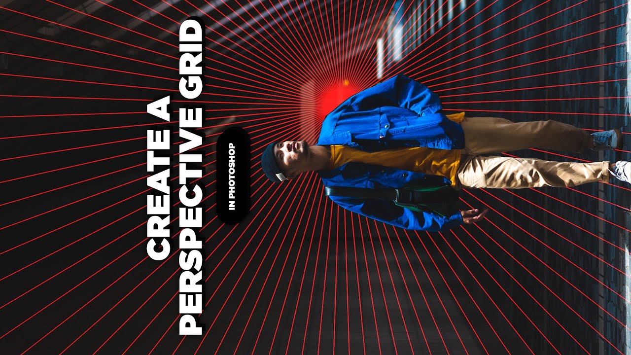 How to Create a Perspective Grid in Photoshop #shorts