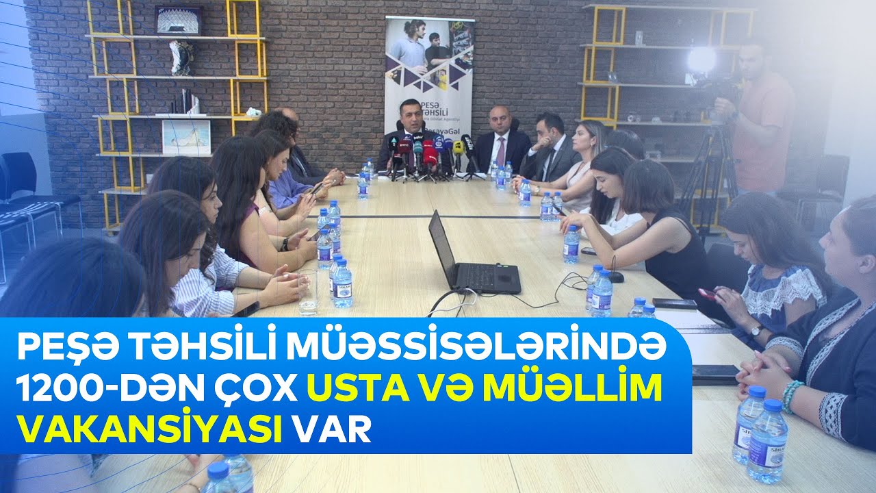 Peşə təhsili müəssisələrində 1200-dən çox usta və müəllim vakansiyası var