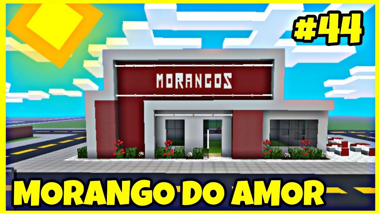 Como construir uma loja de morango do amor no Minecraft! Construindo uma cidade no Minecraft #44