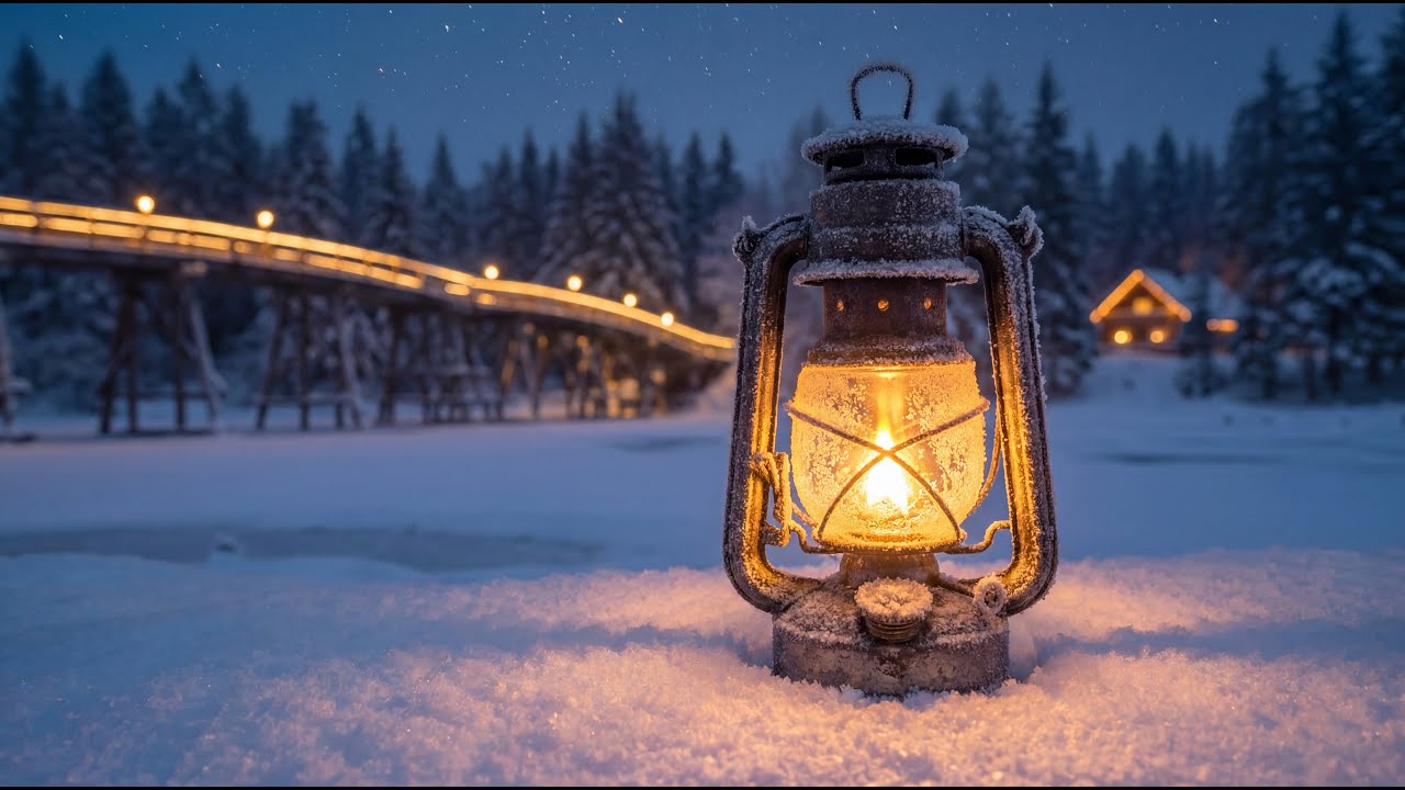 Winter Sanctuary ✨ Cozy Lantern & Gentle Piano for Deep Sleep