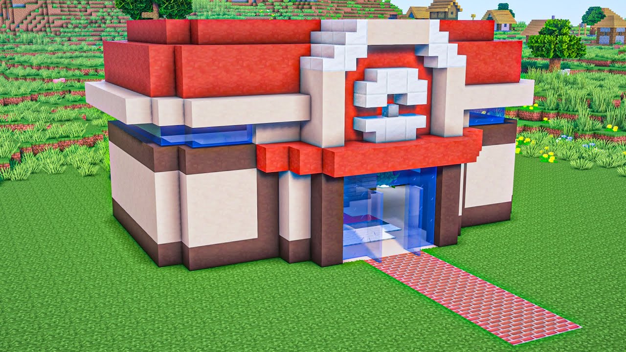 How to make a Pokemon Center in Minecraft