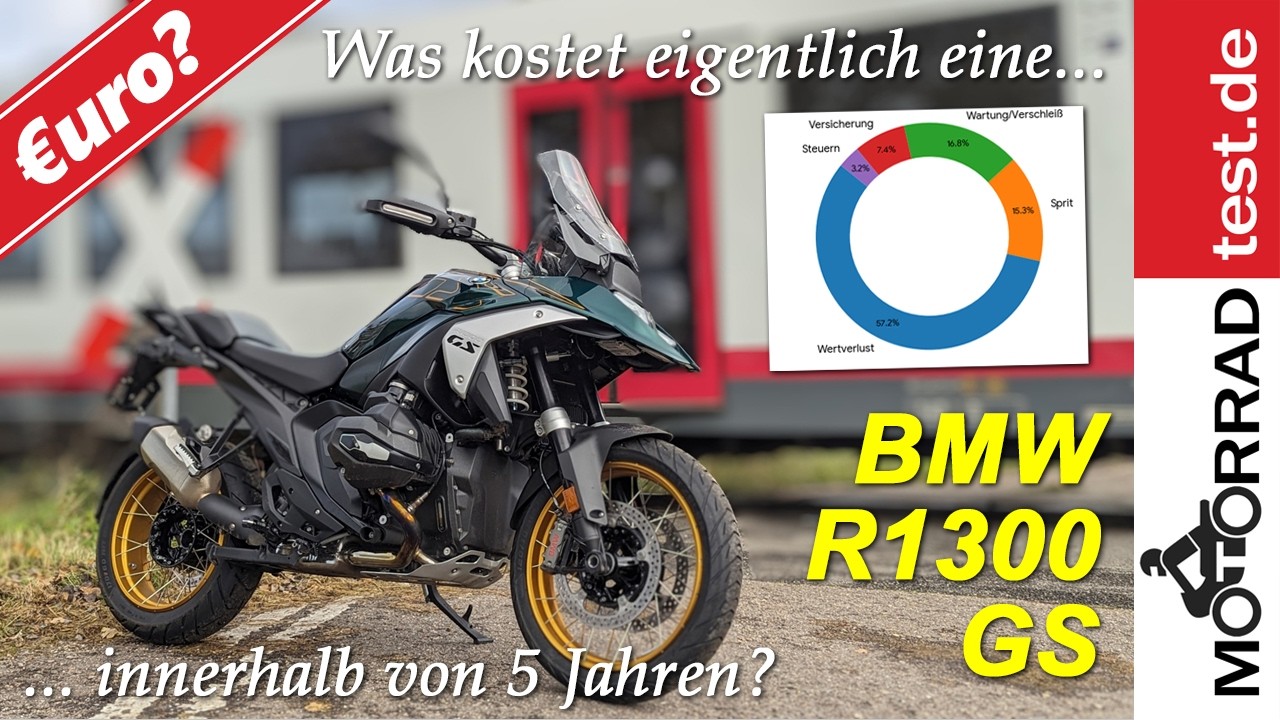Was kostet eine BMW R1300 GS nach 5 Jahren inkl. Wertverlust, Wartung, Service, Versicherung etc. ?