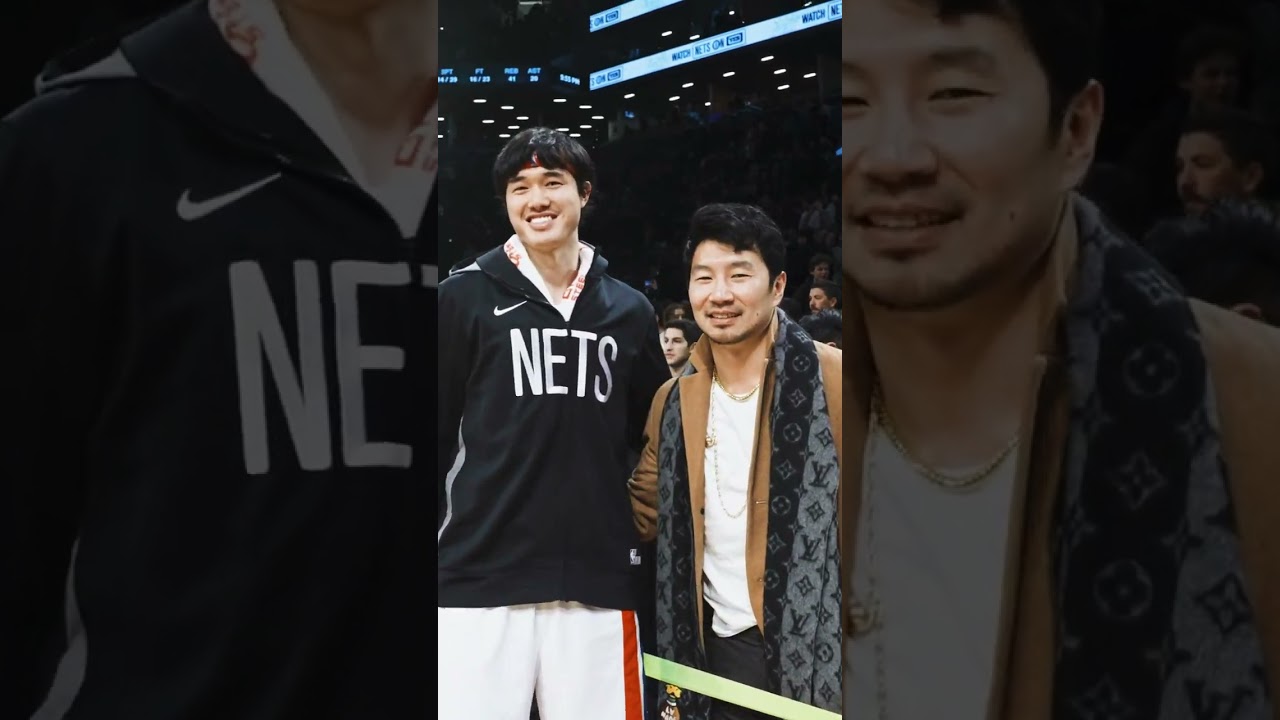 Simu Liu and Yuta Watanabe 🤝 #brooklynnets