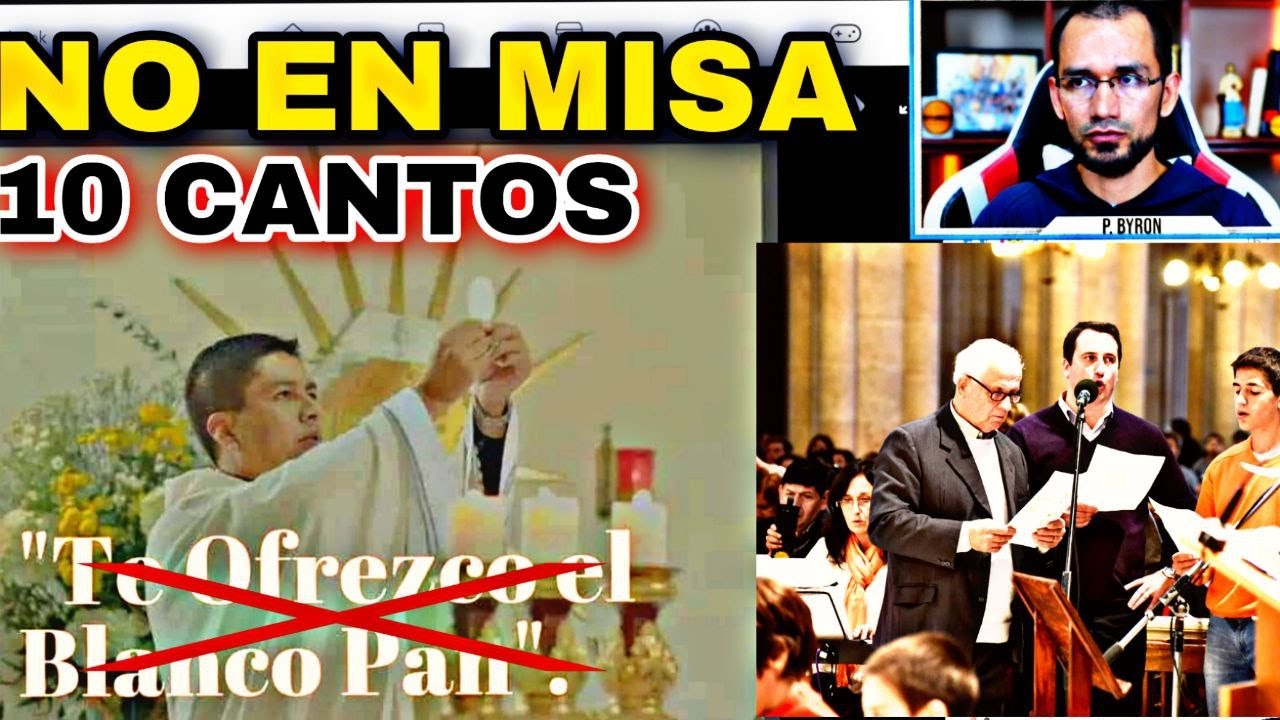 No en MISA🔺10 CANCIONES👉 Sacerdote reacciona a canciones no litúrgicas