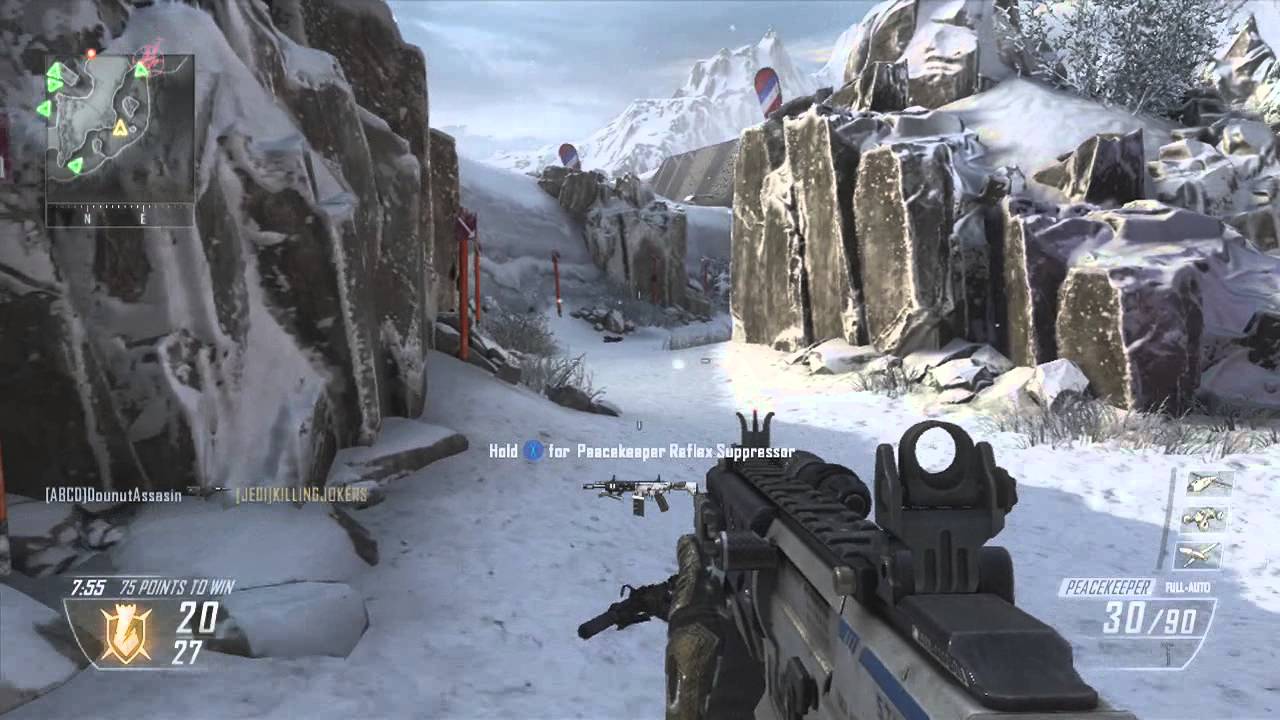 Black Ops 2: Peacekeeper SMG Gameplay on Downhill
