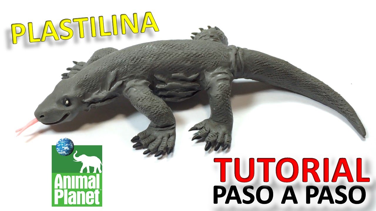COMO HACER UN DRAGÓN KOMODO DE PLASTILINA PASO A PASO ✔ MI MUNDO DE PLASTILINA