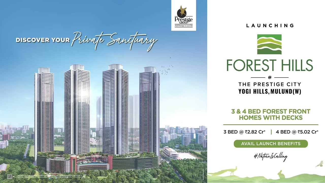 Nature Meets Luxury: Forest Hills at The Prestige City Mulund, Mumbai #newproperty #newlaunch