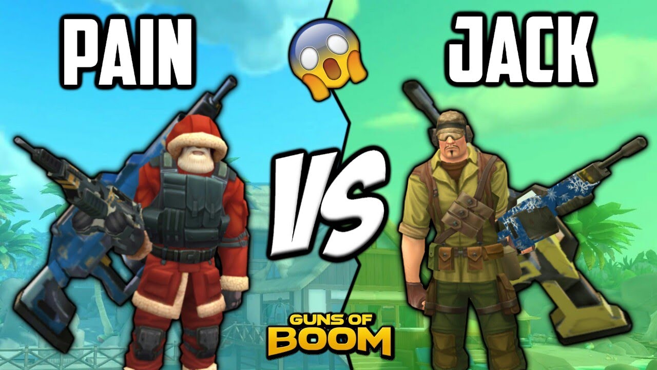 Pain Vs Jackfrost|Guns of Boom Best Machine Gun