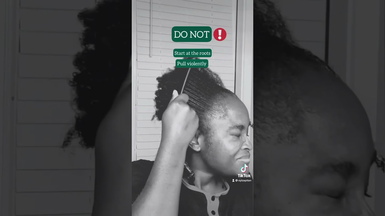 How to properly detangle 4c natural hair