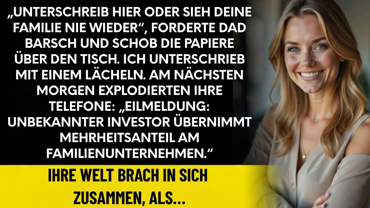 Meine Familie warf mich aus der Firma – am nächsten Tag besaß ich unglaubliche 51 % der Anteile