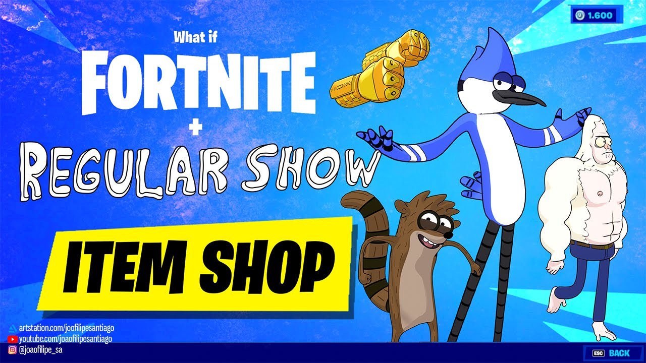 REGULAR SHOW X FORTNITE  Item Shop - What If Fortnite + Regular Show