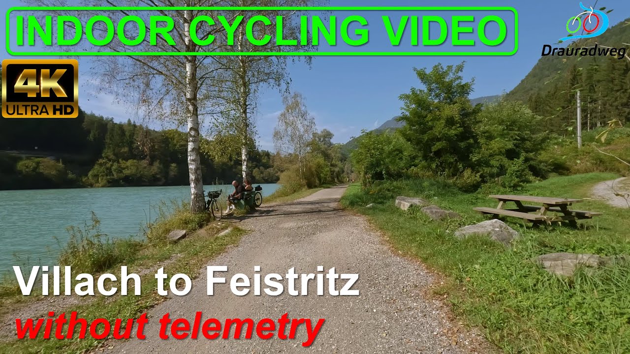 Drauradweg R1 - Villach to Paternion - Indoor Cycling Video without Telemetry