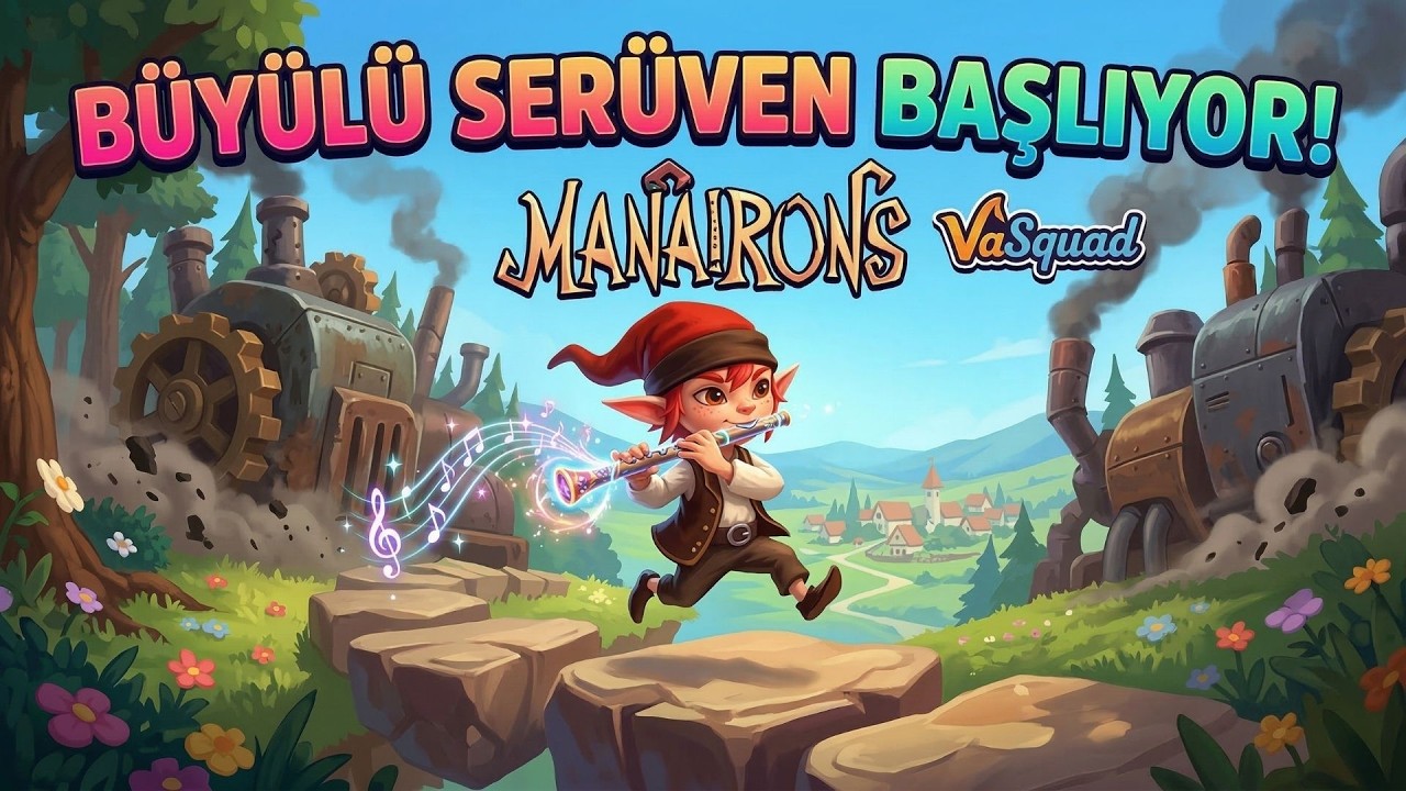 Sihirli Flütümüzle Köyü Kurtarıyoruz! Manairons İlk Bakış & Oynanış 🎵 | PS5