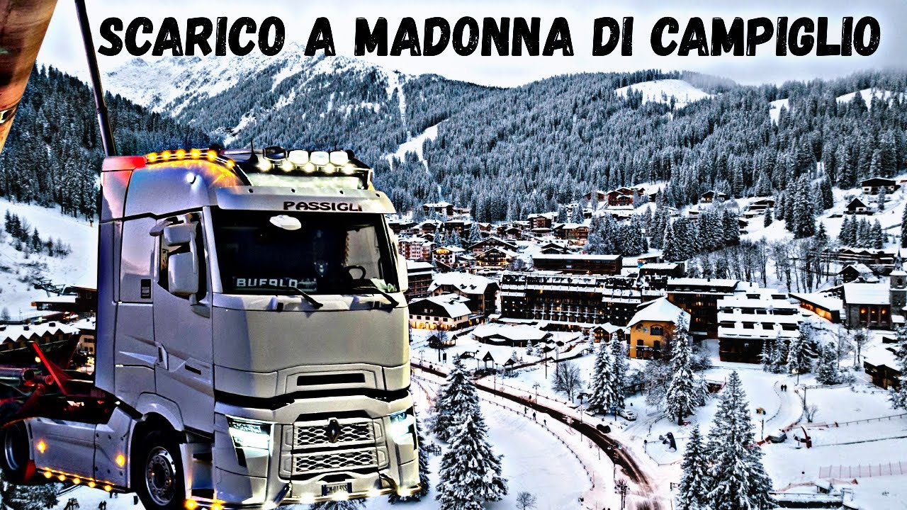 “Strade strette e salite da paura a Madonna di Campiglio 🚛💨 | Vita da camionista in montagna”