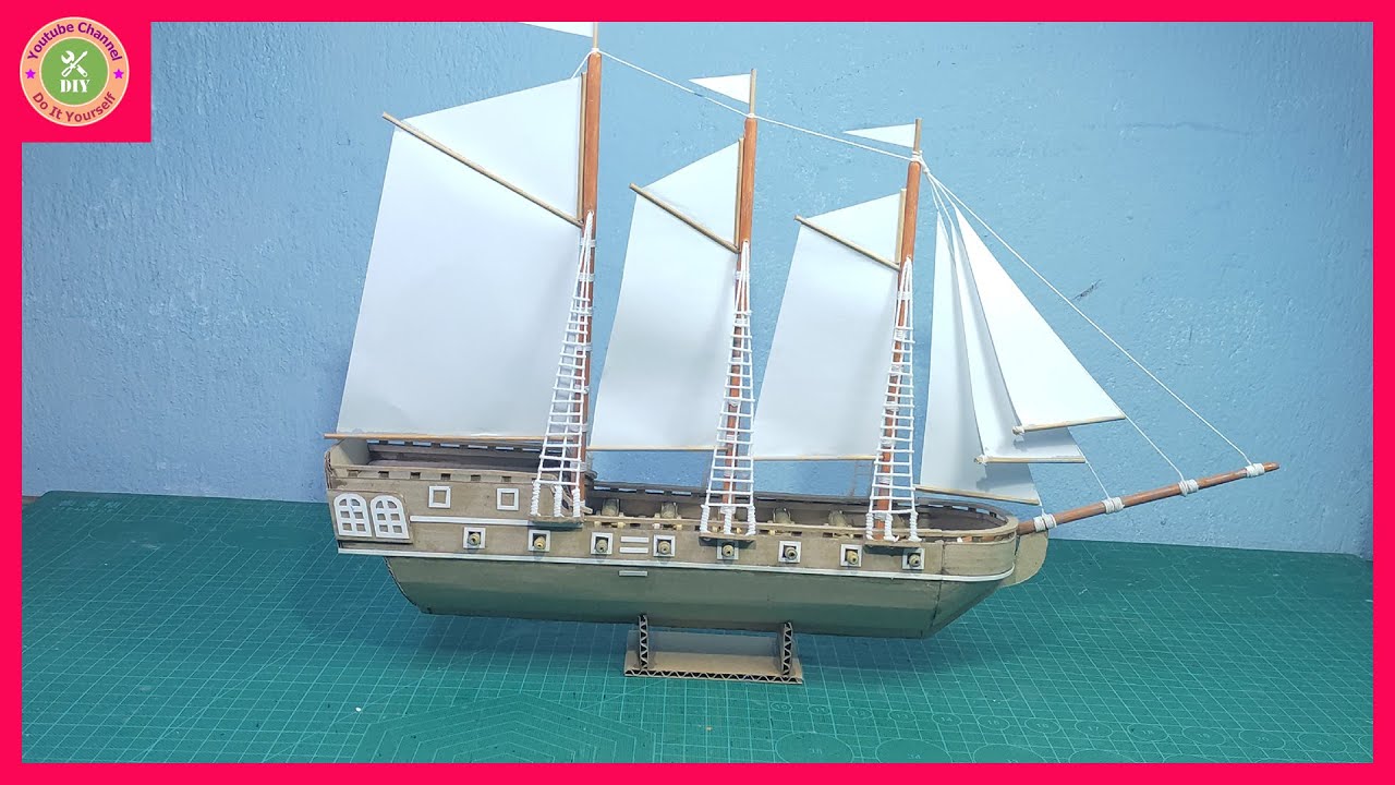 How To Make A Boat Model With Cardboard #4 | Do It Yourself