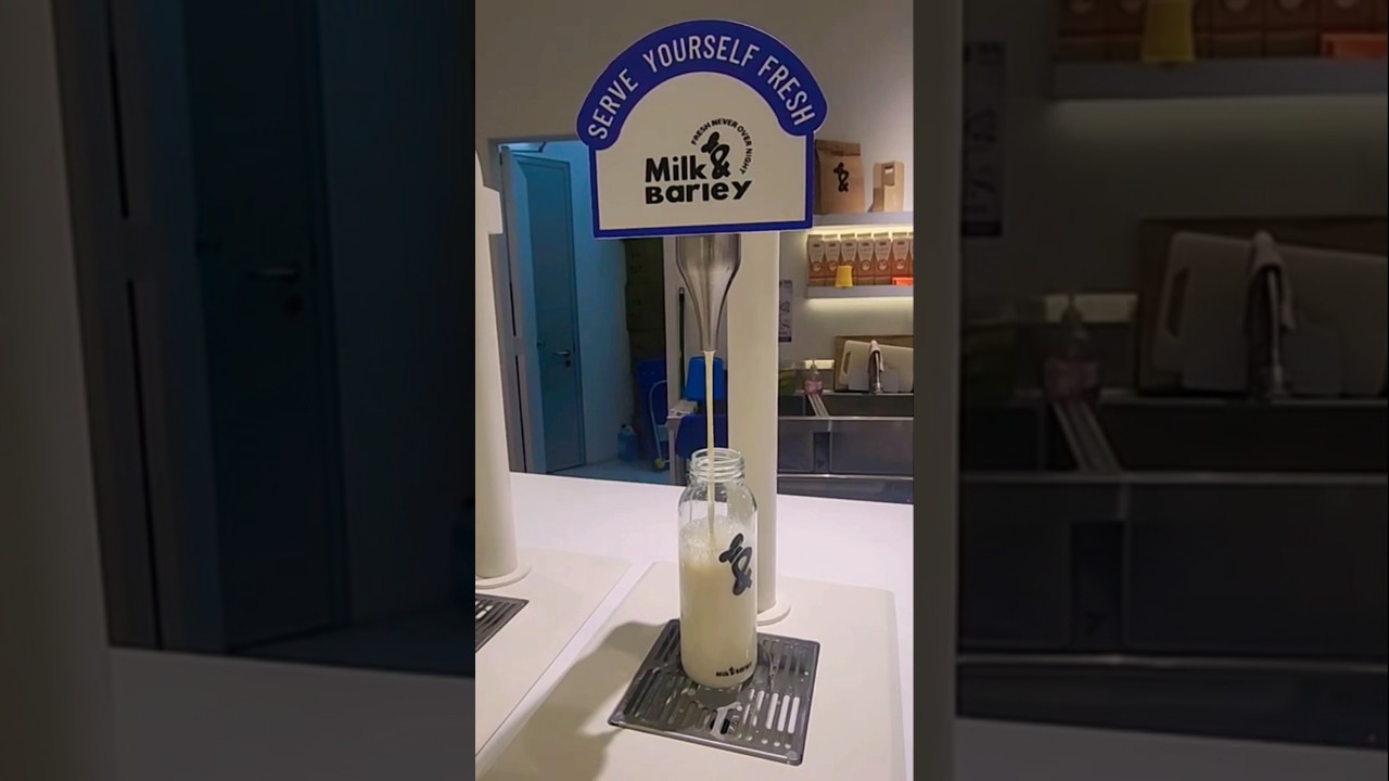 Experience Malaysia's 1st Self-Fill Fresh Milk Station so fun! 