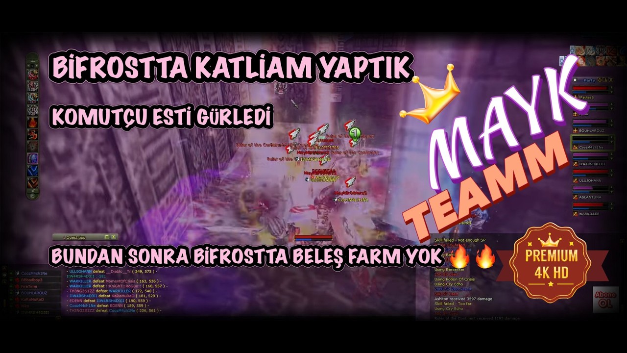 KOMUTÇU ESTİ GÜRLEDİ BİFROST ' UN İÇİNDEN GEÇTİK KNİGHT ONLİNE OREADS