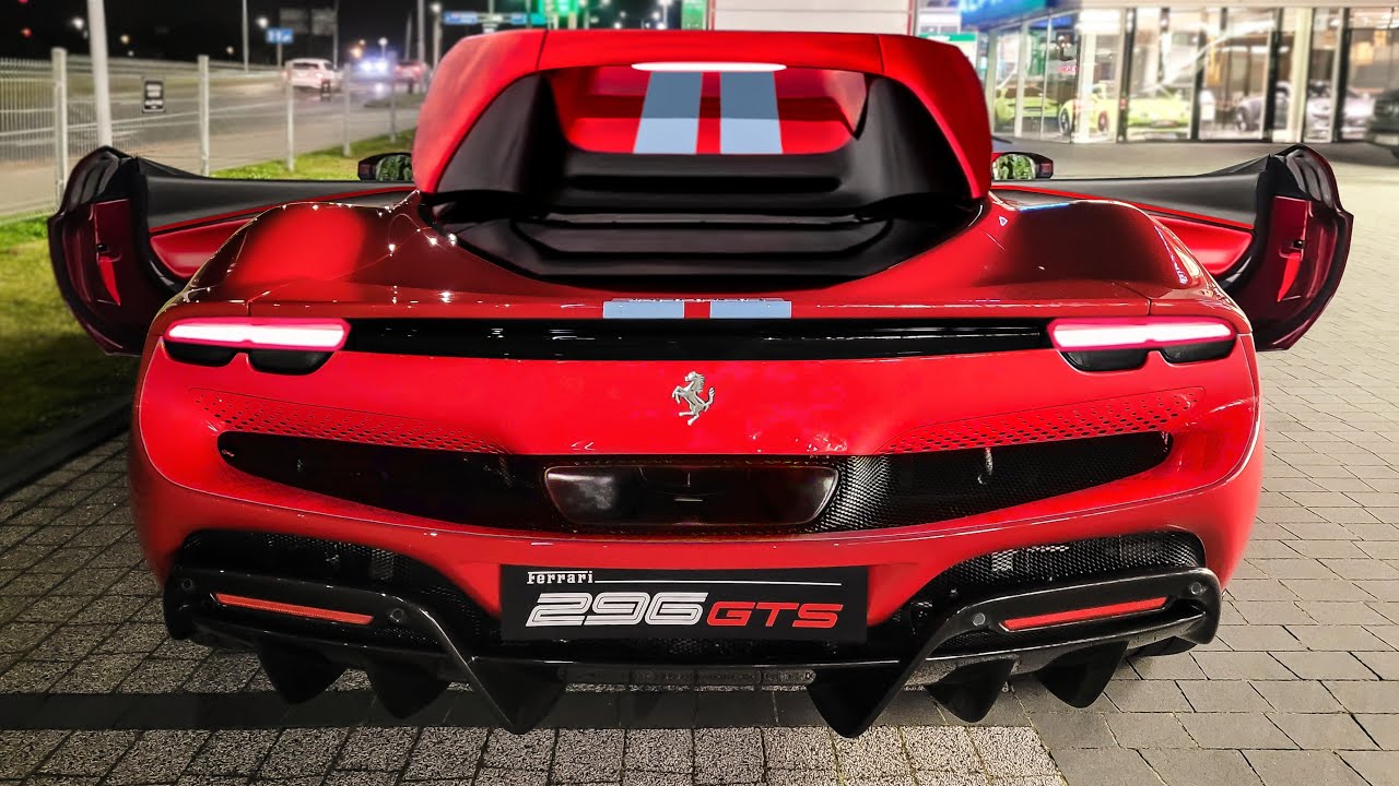 2023 Ferrari 296 GTS - Exhaust, Roof, Drive & Revs