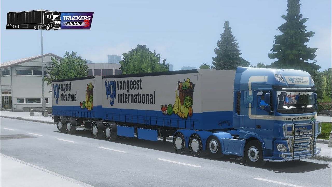 🚛 DAF Double Trailer City Fruit Delivery | Truckers of Europe 3 Realistic HD Gameplay