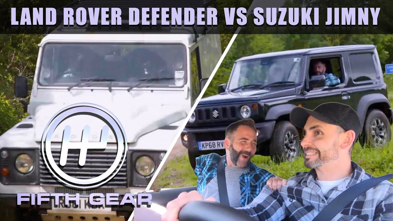 Land Rover Defender VS Suzuki Jimny - the off road test | Fifth Gear