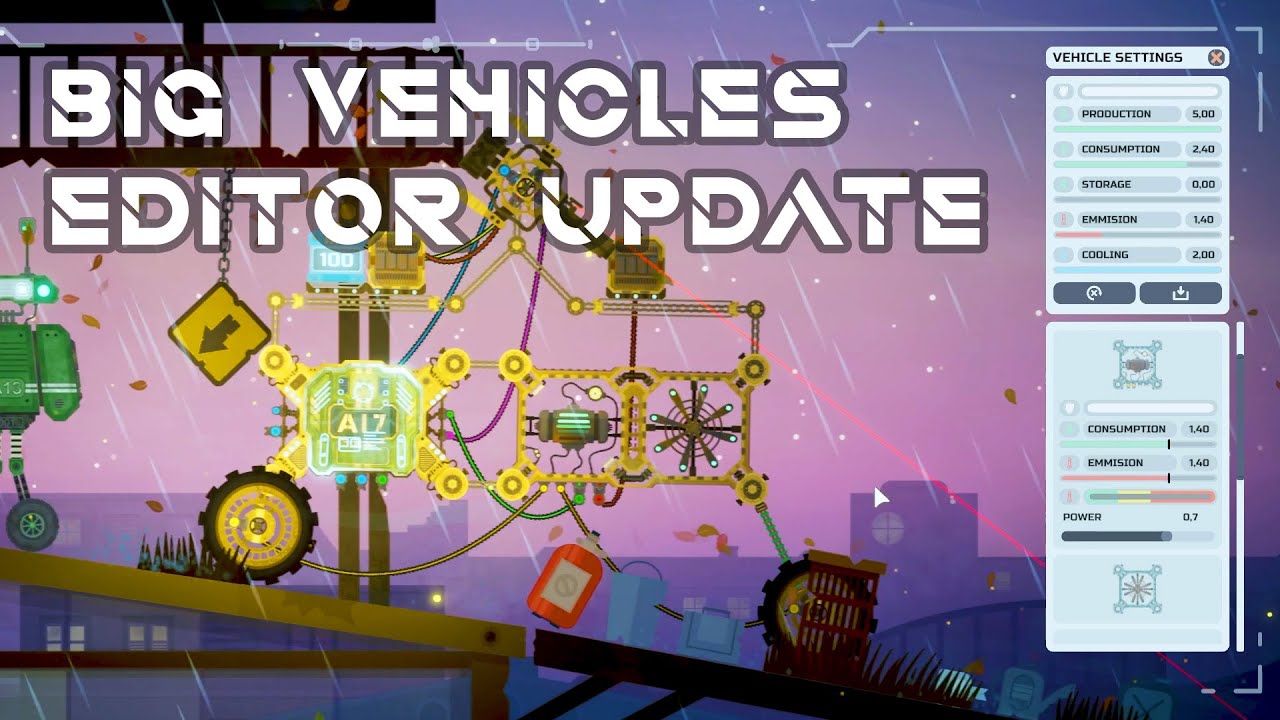 Big vehicle editor update | Mechanical Lab 0.77