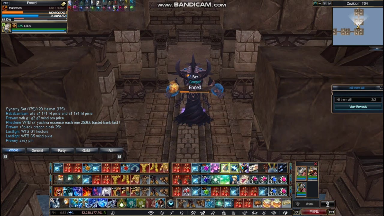 Rappelz EU Serafin 9.7 Marksman Enned FURY Devildom Stage 6