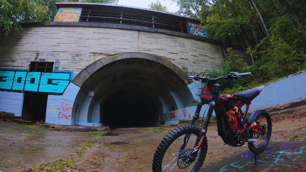 Taking my Sur ron to an Abandoned Turnpike