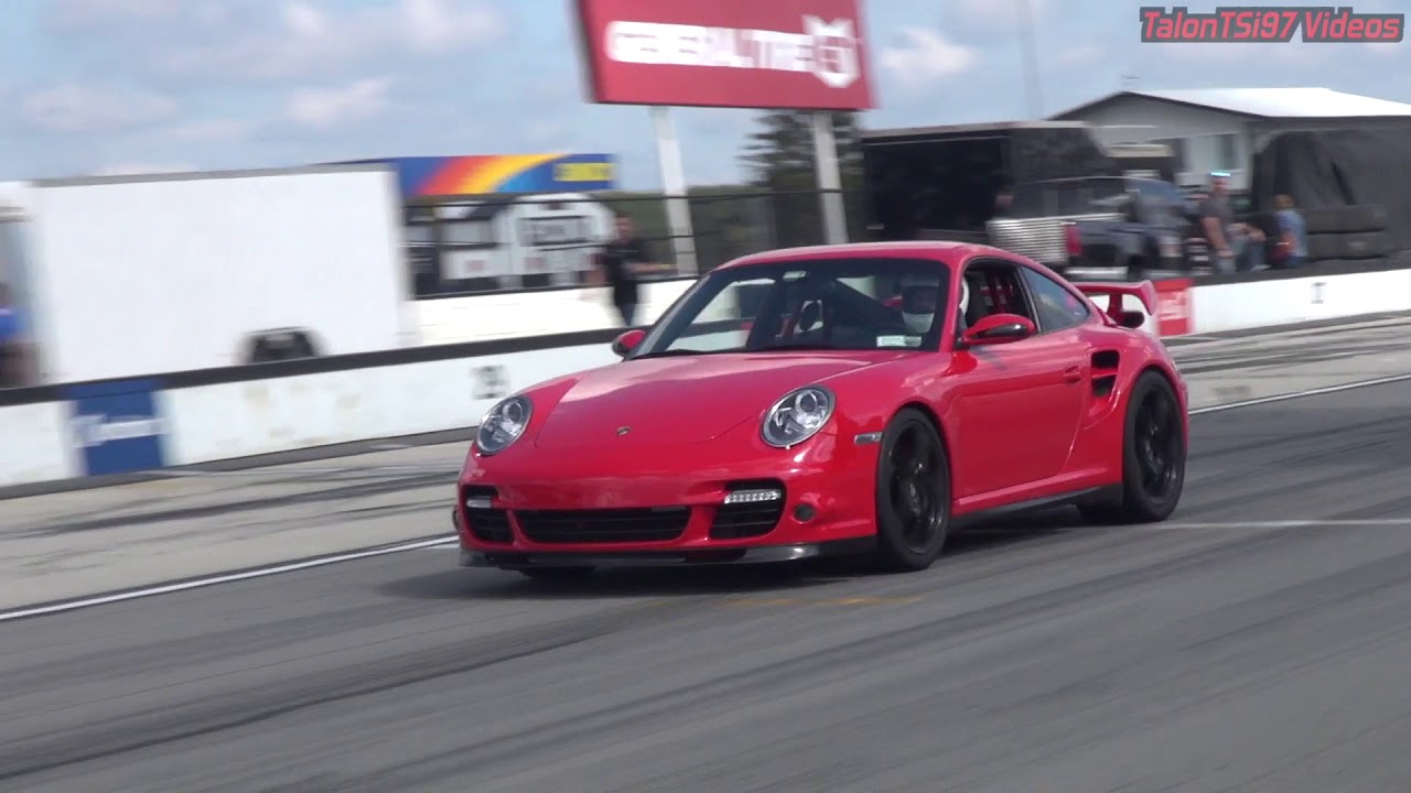 750whp 997 Porsche Turbo Going 160mph+ Roll Racing