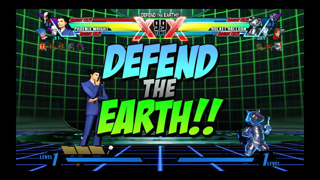 Team Heroes..Ultimate Marvel vs. Capcom 3..Part 2..Training Room