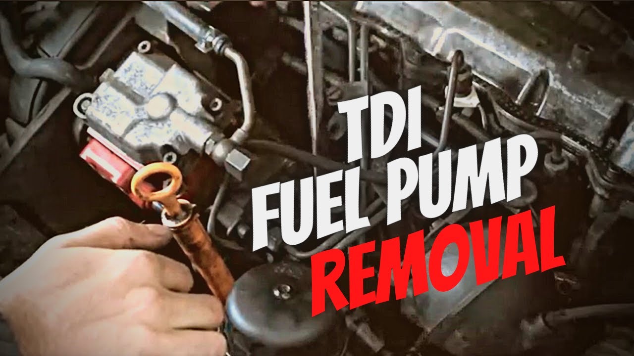 VOLKSWAGEN TDI ALH FUEL INJECTION PUMP REMOVAL MK4