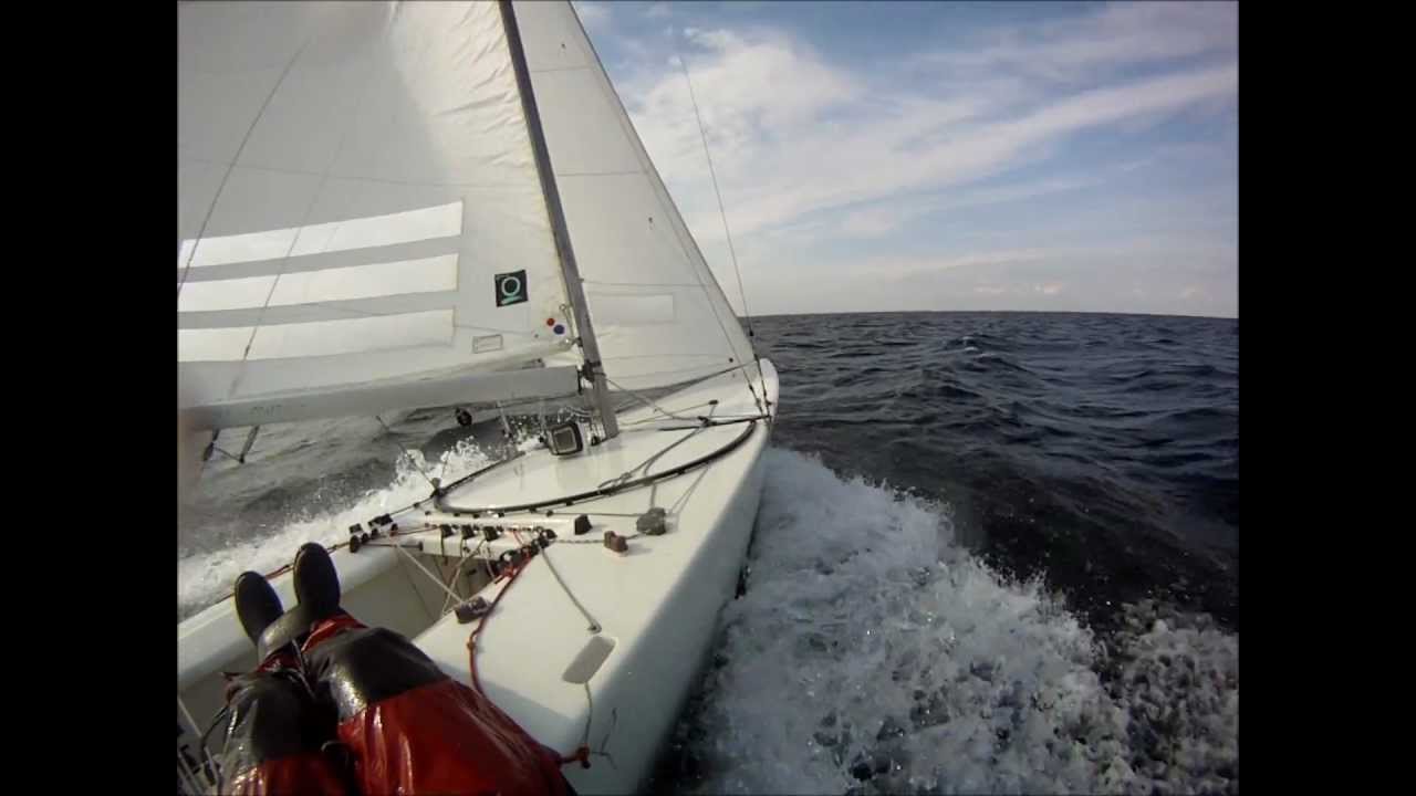 Fast starboat sailing öresund Sweden