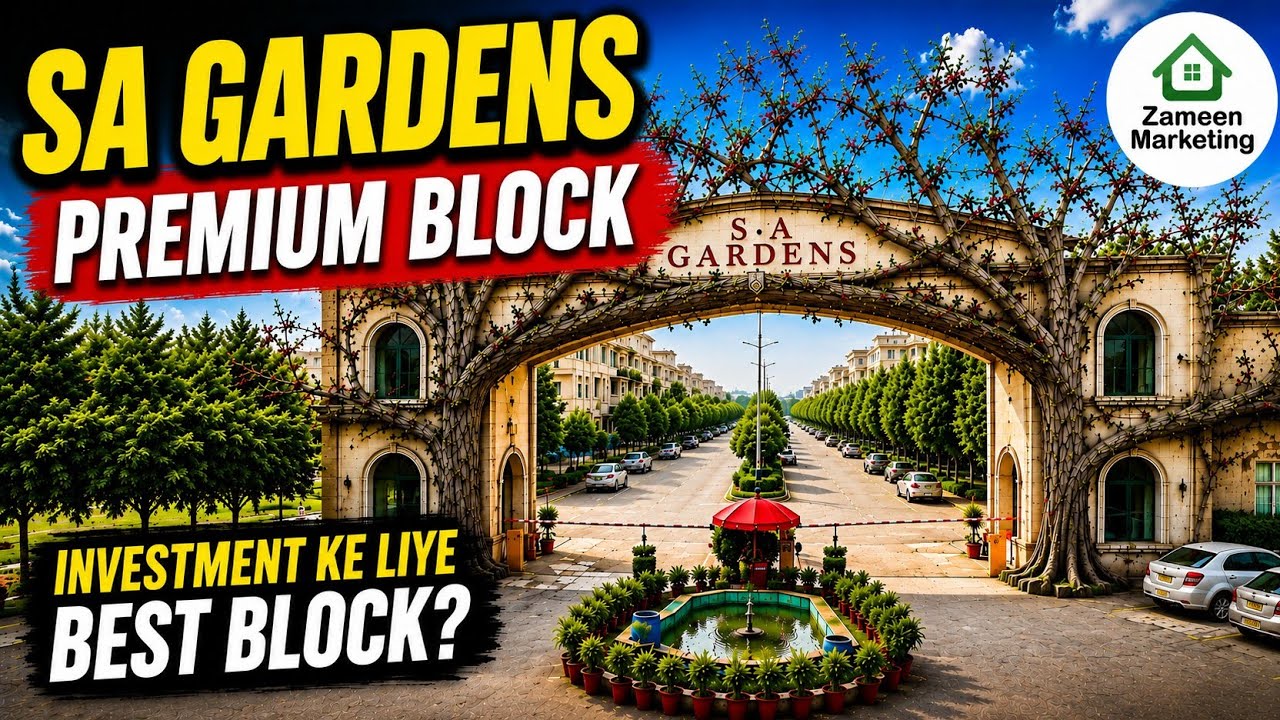 SA Gardens Premium Block Site Visit by Zameen Marketing August 2026 | Latest Development & Update | 