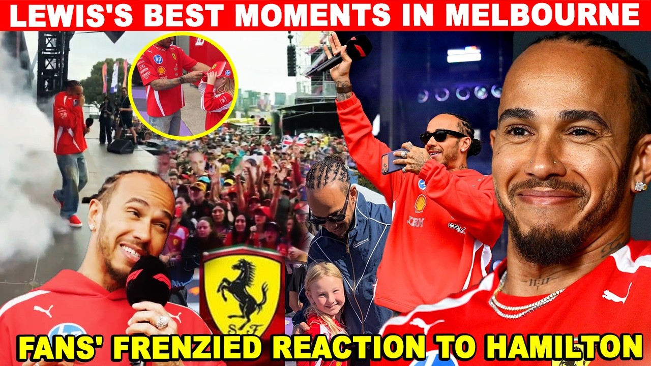 Lewis Hamilton's BEST MOMENTS in Melbourne as fans reacted wildly, some even in tears