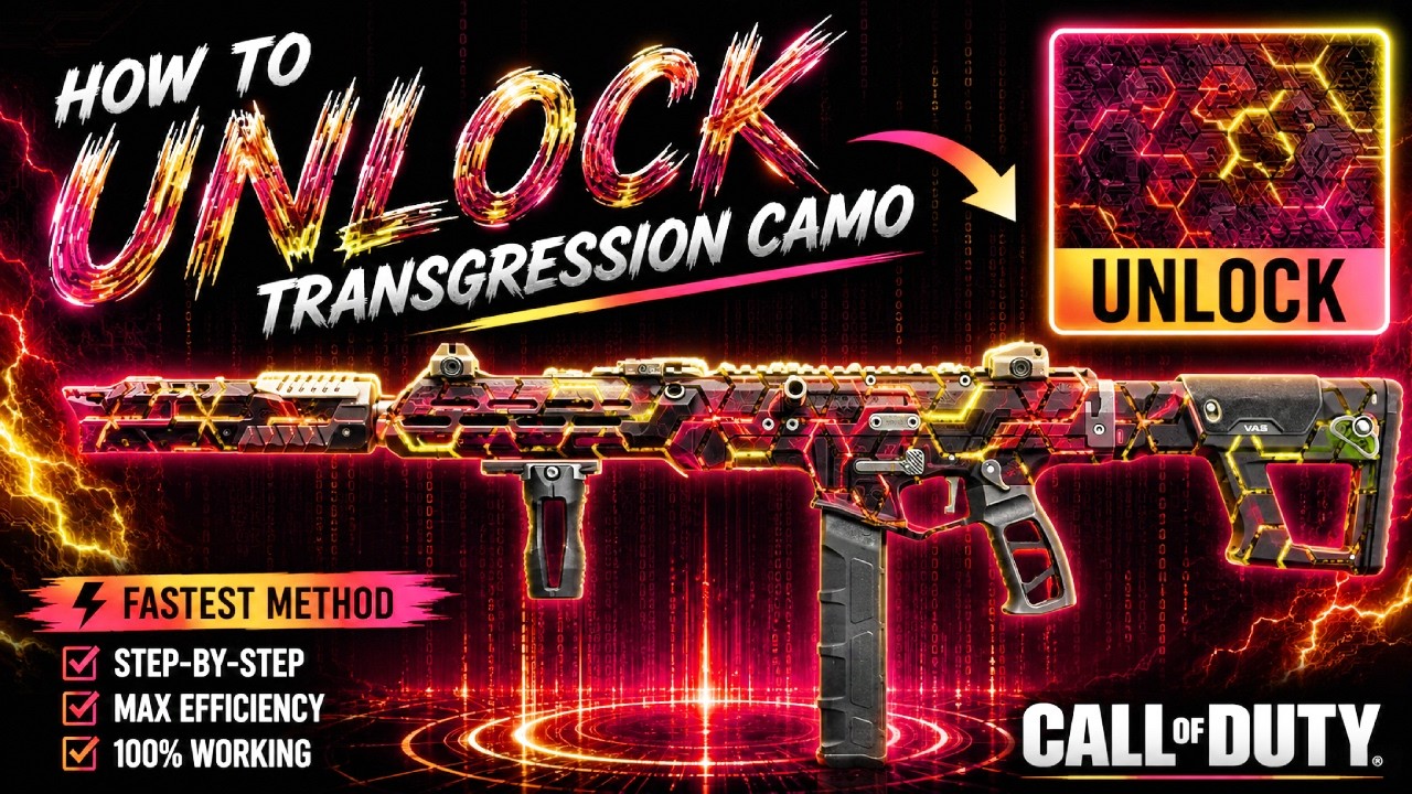 THE TRANSGRESSION CAMO FROM B03 IS BACK!  Fastest Unlock Method (BO7 Illicit Cargo Event)