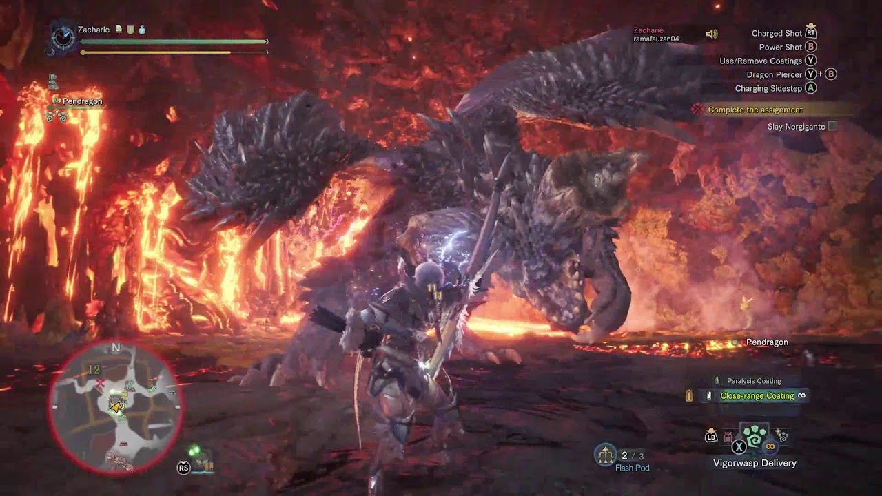 Monster Hunter World Nergigante Bow Solo Hunt In 14 Minutes
