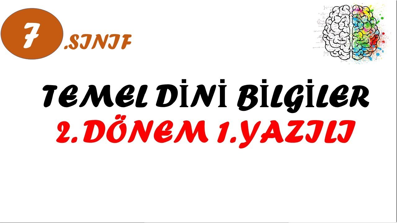 7.sınıf temel dini bilgiler 2.dönem 1.yazılı soruları