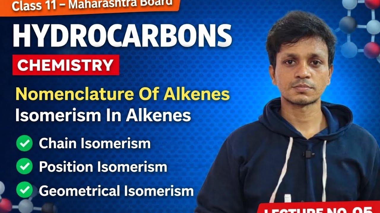 Nomenclature of Alkenes & Isomerism in Alkenes | Chain, Position & Geometrical Isomerism | Class 11