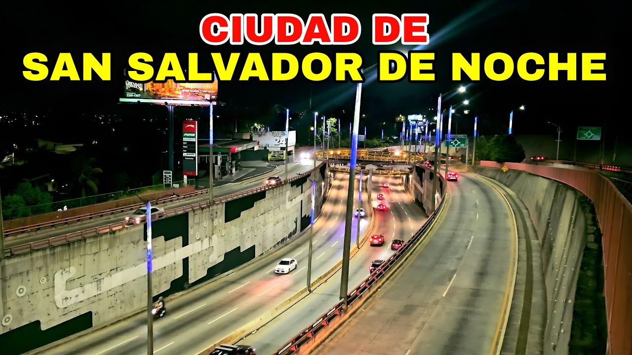 CIUDAD DE SAN SALVADOR DE NOCHE. #el salvador 