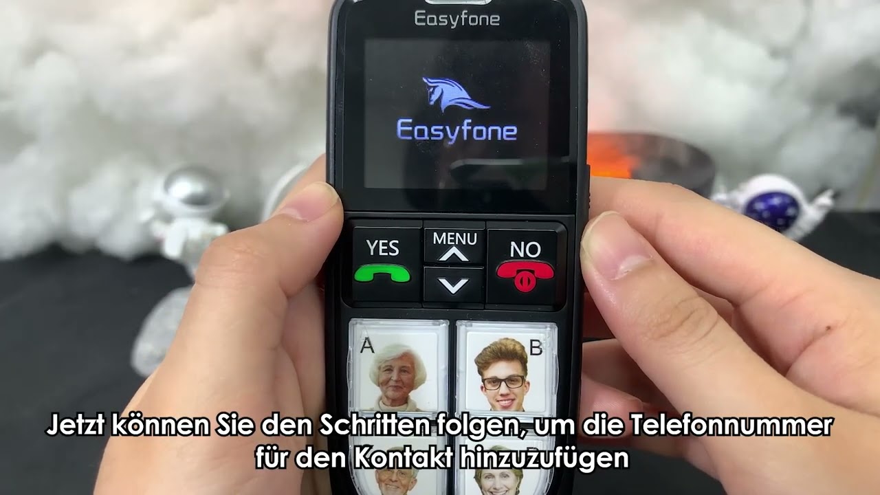 Easyfone T6 So fügen Sie die Telefonnummer zur Bildtaste hinzu und tätigen einen Anruf