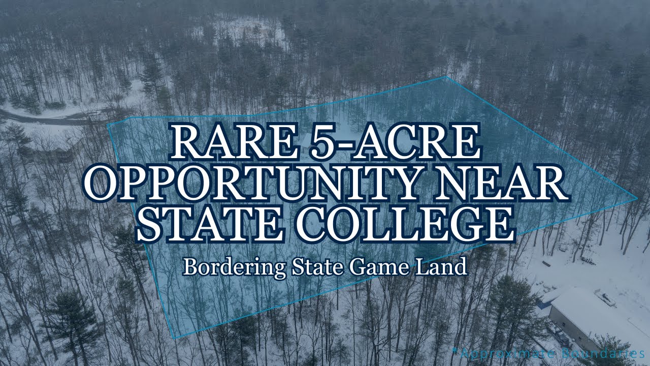 A Rare 5-Acre Retreat Near State College, PA
