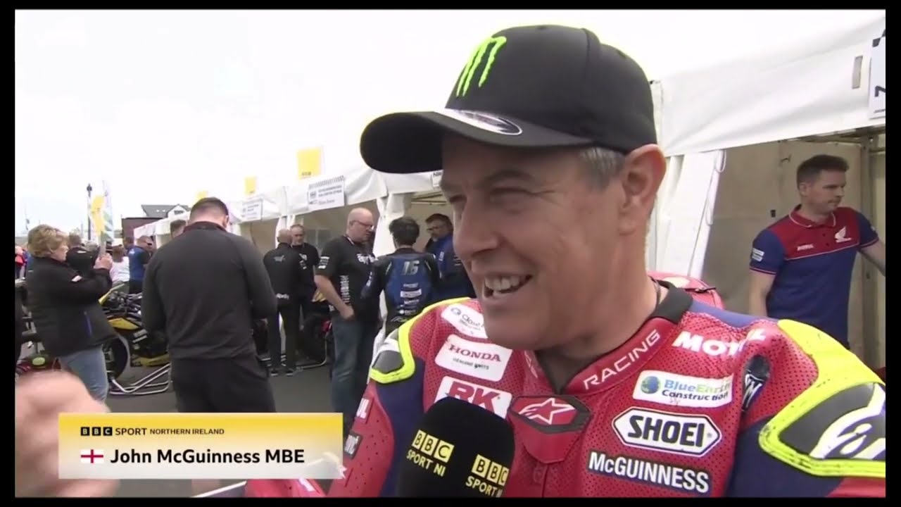 John McGuinness Interview at 2024 North West 200 during Wednesday Practice